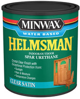 Minwax Helmsman 630520444 Spar Urethane Paint, Liquid, Crystal Clear, 1 qt, Can